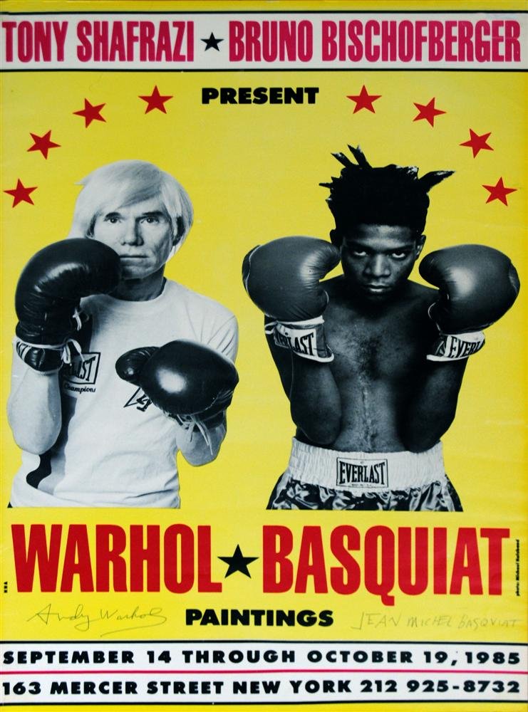 JEAN-MICHEL BASQUIAT & ANDY WARHOL - Original color