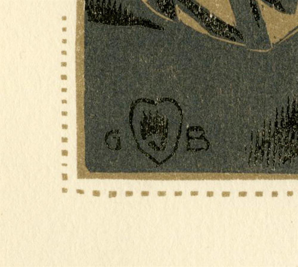GUSTAVE BAUMANN - Color woodcut - 6