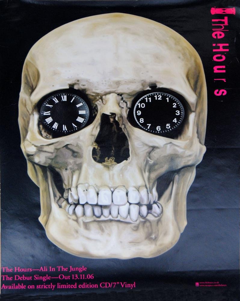 DAMIEN HIRST - Color offset lithograph poster: Damien Hirst (English, b.1965). "The Hours: Ali in the Jungle". Color offset lithograph poster. 2006. Signed lower right. The full sheet. Fine impression. Fine condition. Provenance: Private collectio
