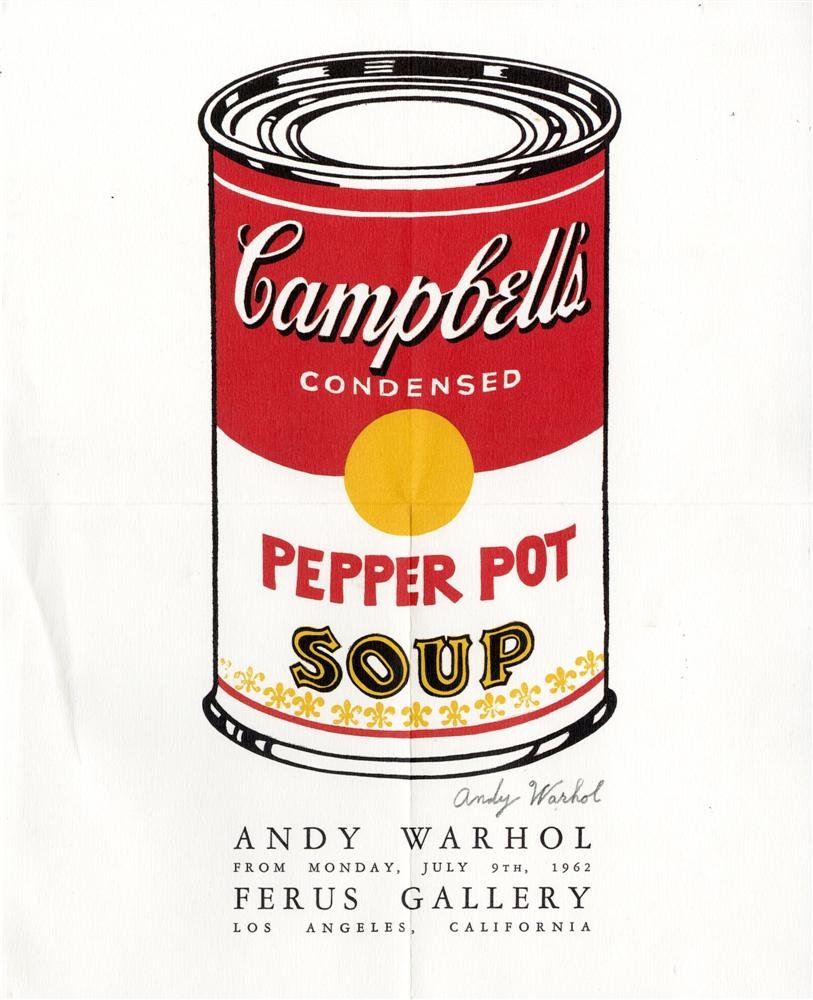 ANDY WARHOL - Original color offset lithograph pos