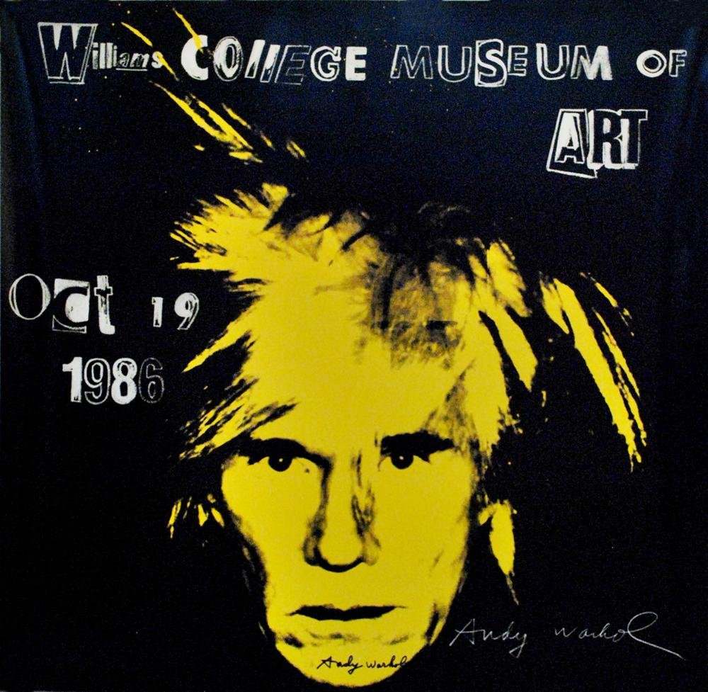 ANDY WARHOL - Color offset lithograph poster: Andy Warhol (American, 1928 - 1987). "Self-Portrait". Color offset lithograph poster. 1986. Signed in black marker, lower center. Edition of 300?. White wove paper. The full sheet. Fine impression. Fi