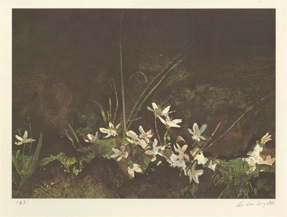 ANDREW WYETH [AFTER] - Color offset lithograph: Andrew Wyeth [after] (American, 1917-2009). "May Day". Color offset lithograph. 1960. Printed 1963. Signed in pencil, lower right; annotated lower left. A proof from the edition of unknown size (c300?