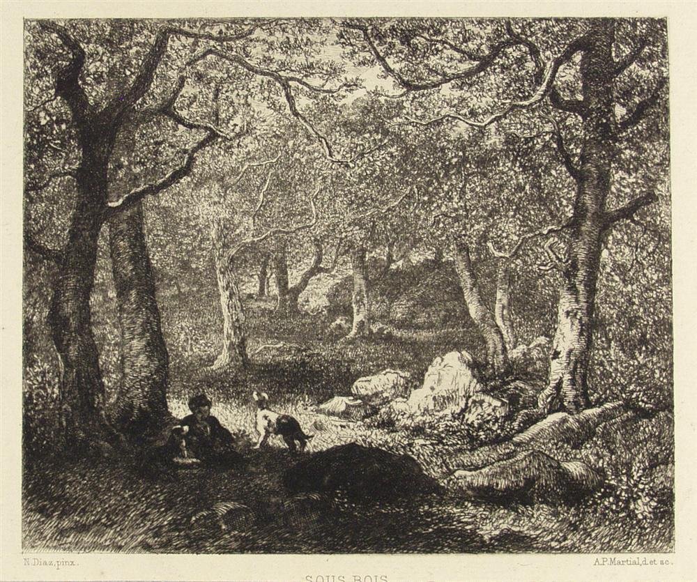 NARCISSE VIRGILE DE LA PENA DIAZ - Etching