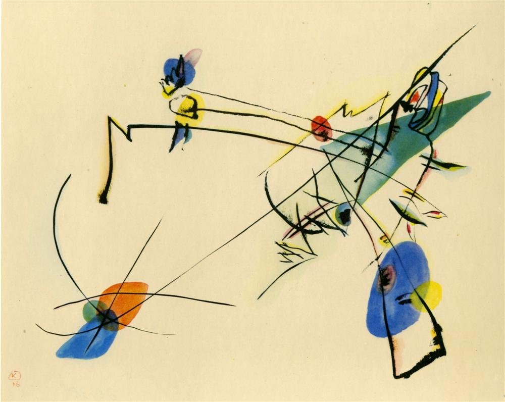 WASSILY KANDINSKY - Original color collotype