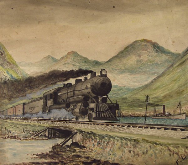 FREDERICK MORTIMER LAMB - Watercolor with gouache