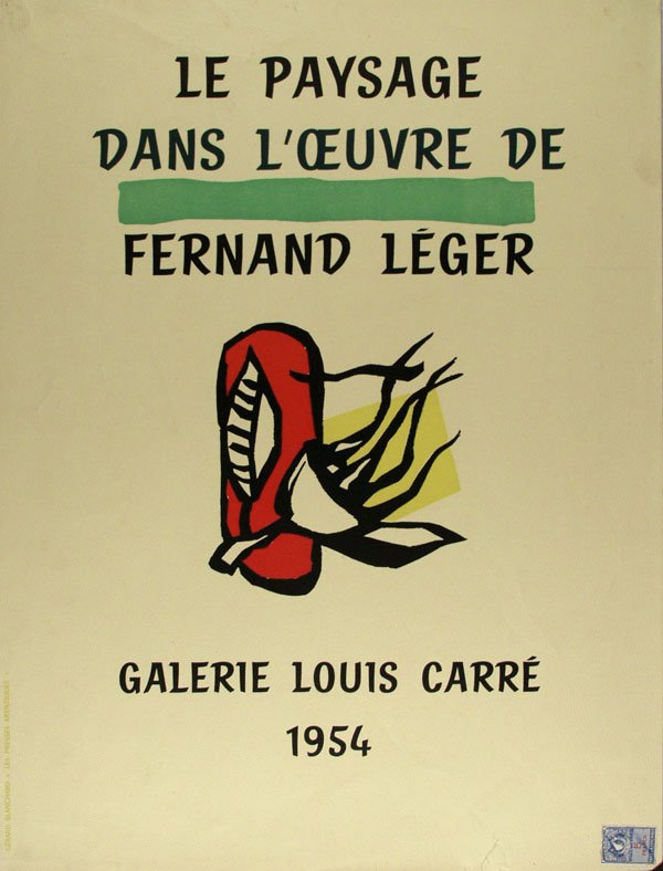 FERNAND LEGER - Original color lithograph poster