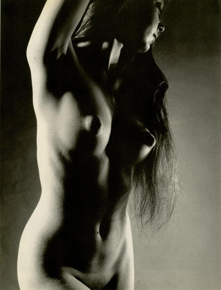 PETER BASCH - Original vintage magnagravure: Peter Basch (German/American, 1921-2004). "Girl with Open Hair". Original vintage magnagravure. c1961. Printed 1962. Very good condition. Image size: 10 5/8 x 8 3/16 in. (270 x 208 mm). [25915] |150|