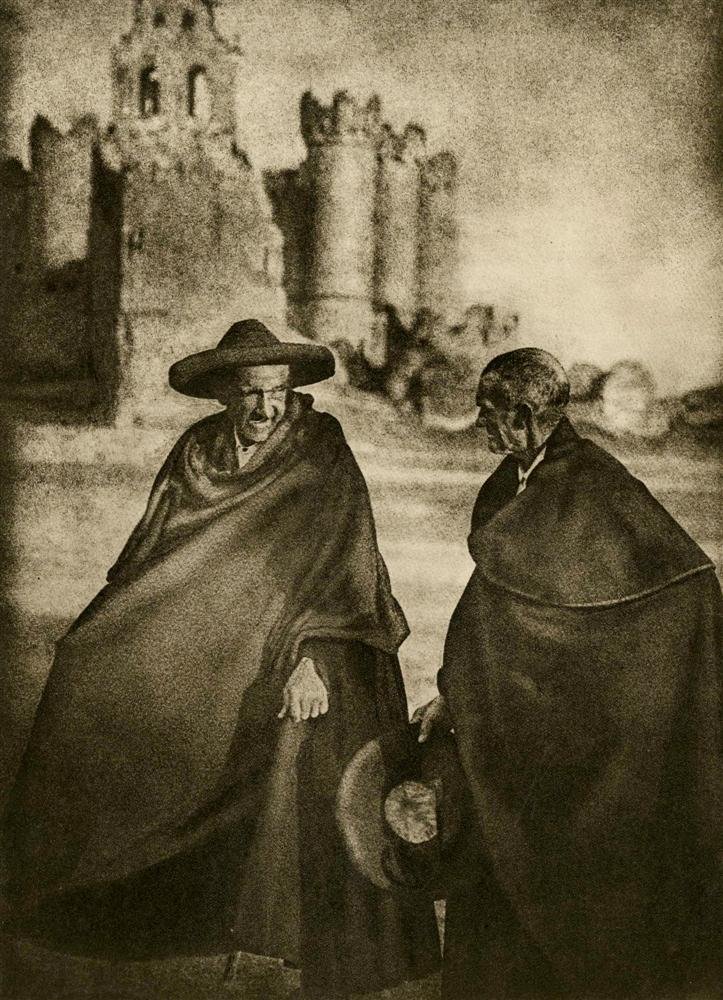 JOSE ORTIZ ECHAGUE - Original vintage: Jose Ortiz Echague (Spanish, 1886-1980). "Turegano". Original vintage photogravure. c1928. Printed 1928. Fine condition. Image size: 9 7/8 x 7 3/16 in. (251 x 183 mm). [25467] |300| {R100}