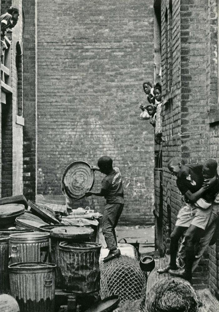 BURK UZZLE - Original vintage photogravure: Burk Uzzle (American, b.1938). "Cleveland, Ohio". Original vintage photogravure. c1965. Printed 1969. Image size: 13 x 9 1/4 in. (330 x 235 mm). [25435] |150| {R100}