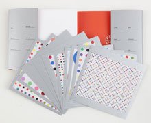 DAMIEN HIRST - Color offset lithographs: Damien Hirst (English, b.1965). "Spot Card Set [10 cards]". Color offset lithographs. 2011. Bears signature in black marker on the jacket cover. Wove paper. The full sheets. Fine impressions. Fine con