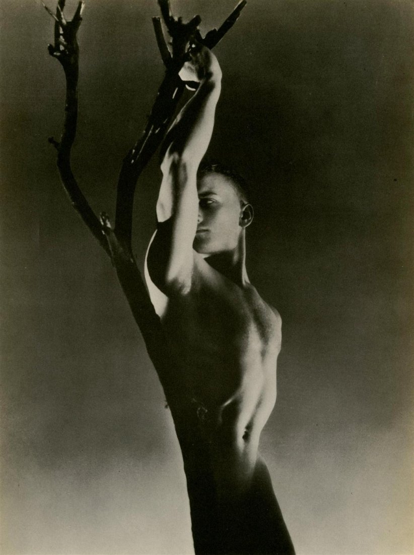 GEORGE PLATT LYNES - Original vintage: George Platt Lynes (American, 1907-1955). "Nude Male". Original vintage photoengraving. c1936. Printed 1937. Very good condition. Image size: 11 1/4 x 8 1/4 in. (286 x 210 mm). [25895] |100| {R100} (T