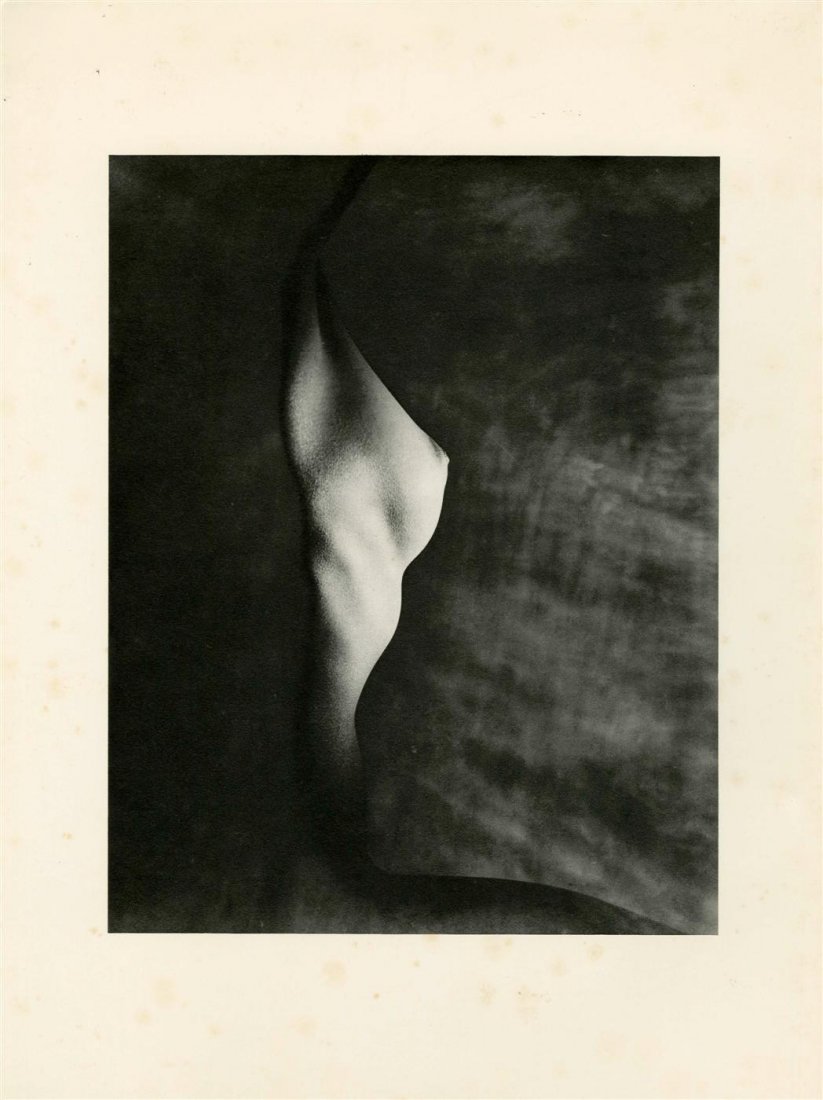 ERWIN BLUMENFELD - Original photogravure: Erwin Blumenfeld (German-American, 1897-1969). "Profile of Bust". Original photogravure. 1947. Printed later. Condition: some foxing, apparent only in the margins, otherwise fine. Overall size: 15 3/4