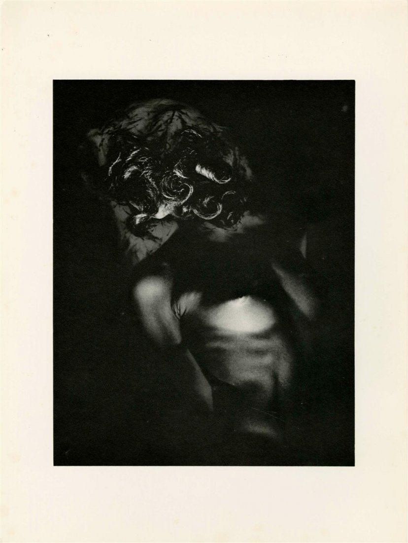 ERWIN BLUMENFELD - Original photogravure: Erwin Blumenfeld (German-American, 1897-1969). "Solarized Nude". Original photogravure. 1943. Printed later. Fine condition. Overall size: 15 3/4 x 11 13/16 in. (400 x 300 mm). Image size: 11 1/16 x 8