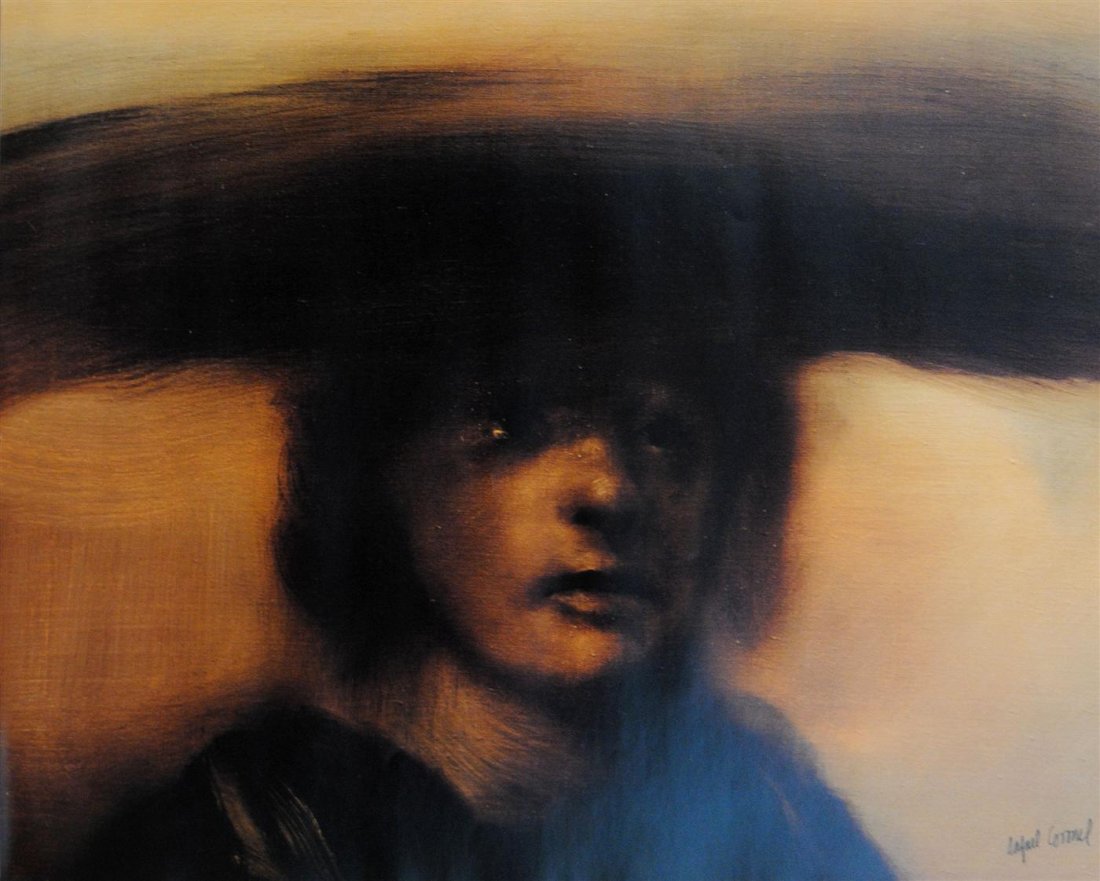 RAFAEL CORONEL - Color offset lithograph: Rafael Coronel (Mexican, b.1931). "Niño Rembrandt". Color offset lithograph. Printed 2003. Signed with the stamp, lower right. An artist's proof from the edition of unknown size (c100?). Cream smooth