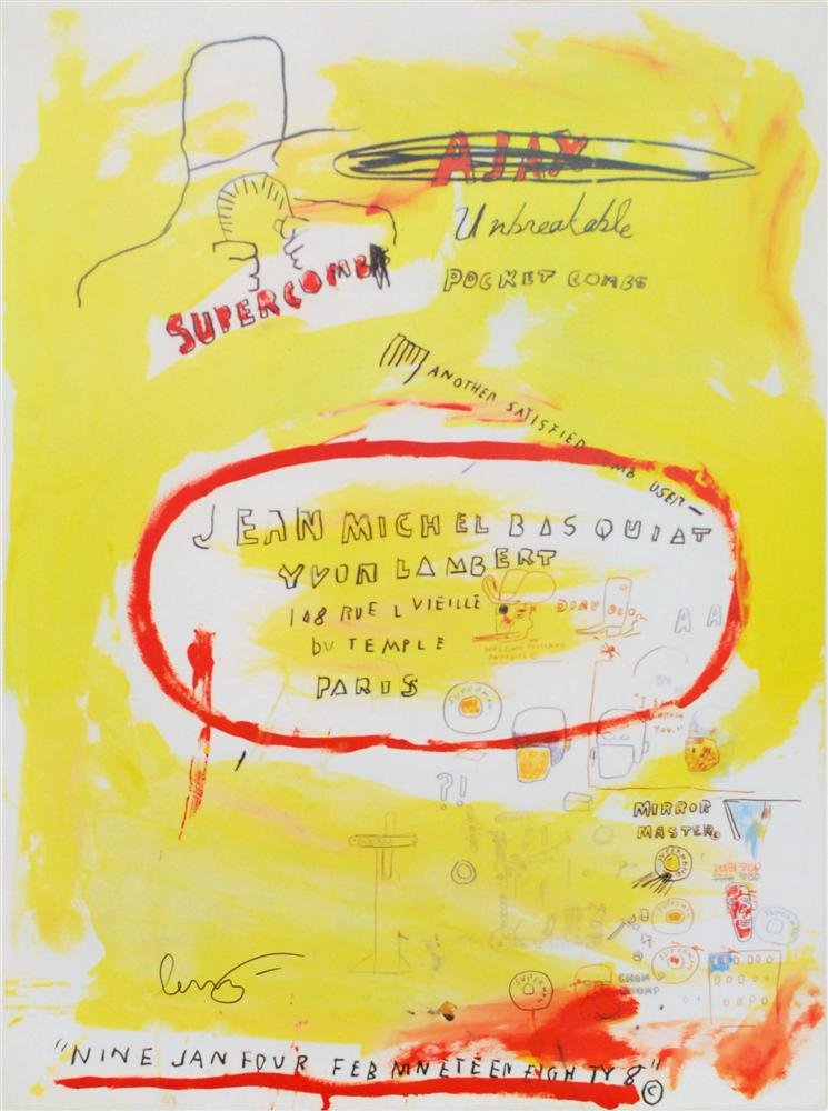 JEAN-MICHEL BASQUIAT - Color offset lithograph (1 of 1)