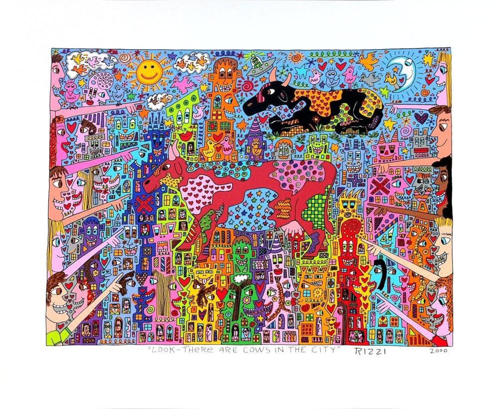 JAMES RIZZI - Color silkscreen and lithograph (1 of 2)