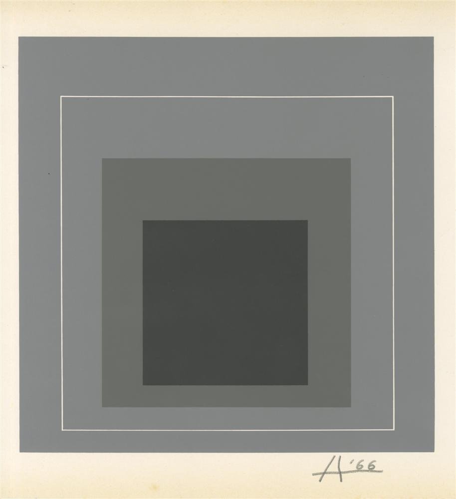 JOSEF ALBERS - Original color silkscreen (1 of 1)