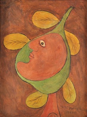 VICTOR BRAUNER [after] - Oil on canvasboard (1 of 7)