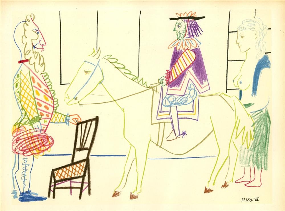 PABLO PICASSO [after] - Original color lithograph (1 of 1)