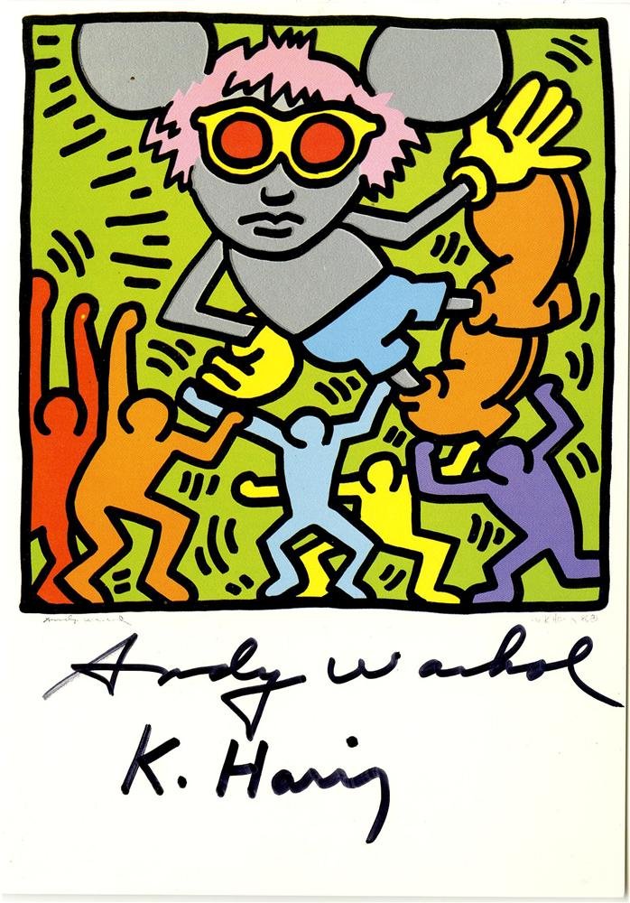 KEITH HARING & ANDY WARHOL - Color offset (1 of 2)