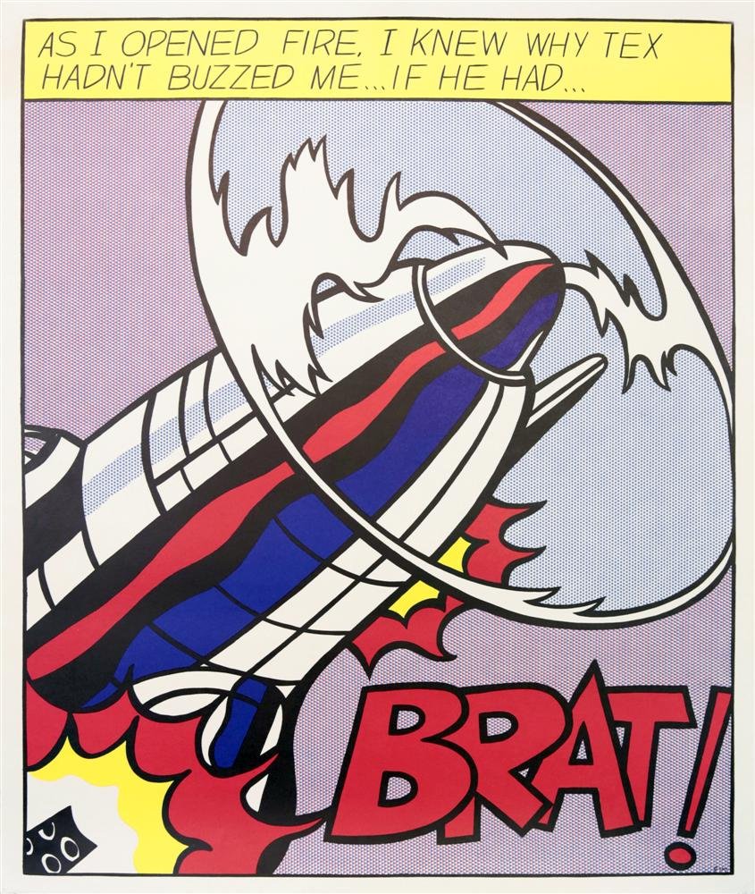 ROY LICHTENSTEIN - Original offset lithograph [3 (1 of 6)