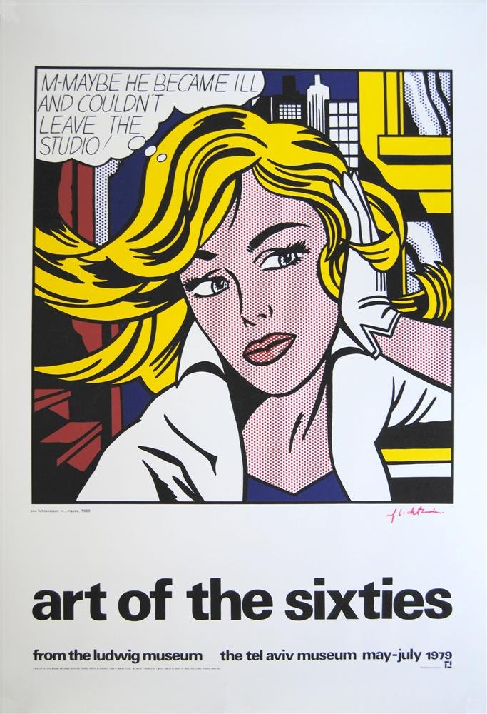 ROY LICHTENSTEIN - Original color silkscreen (1 of 1)
