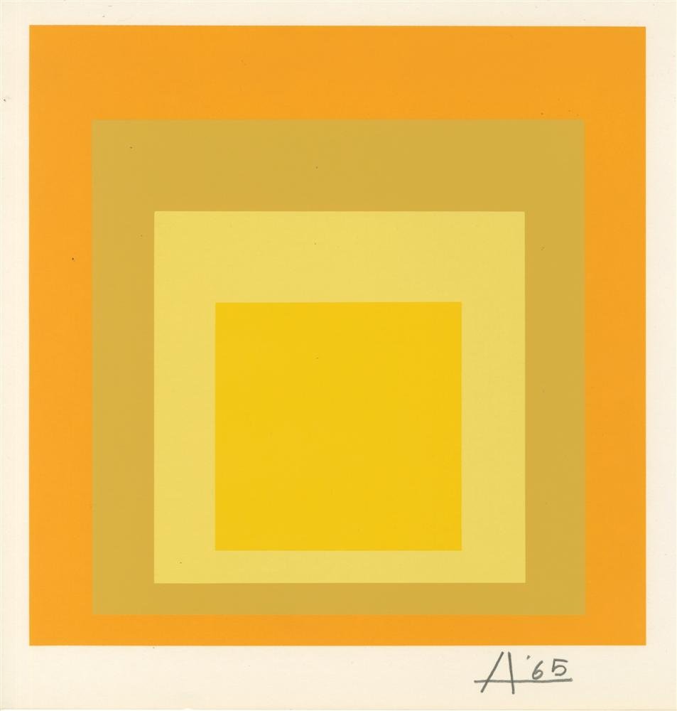 JOSEF ALBERS - Original color silkscreen (1 of 1)