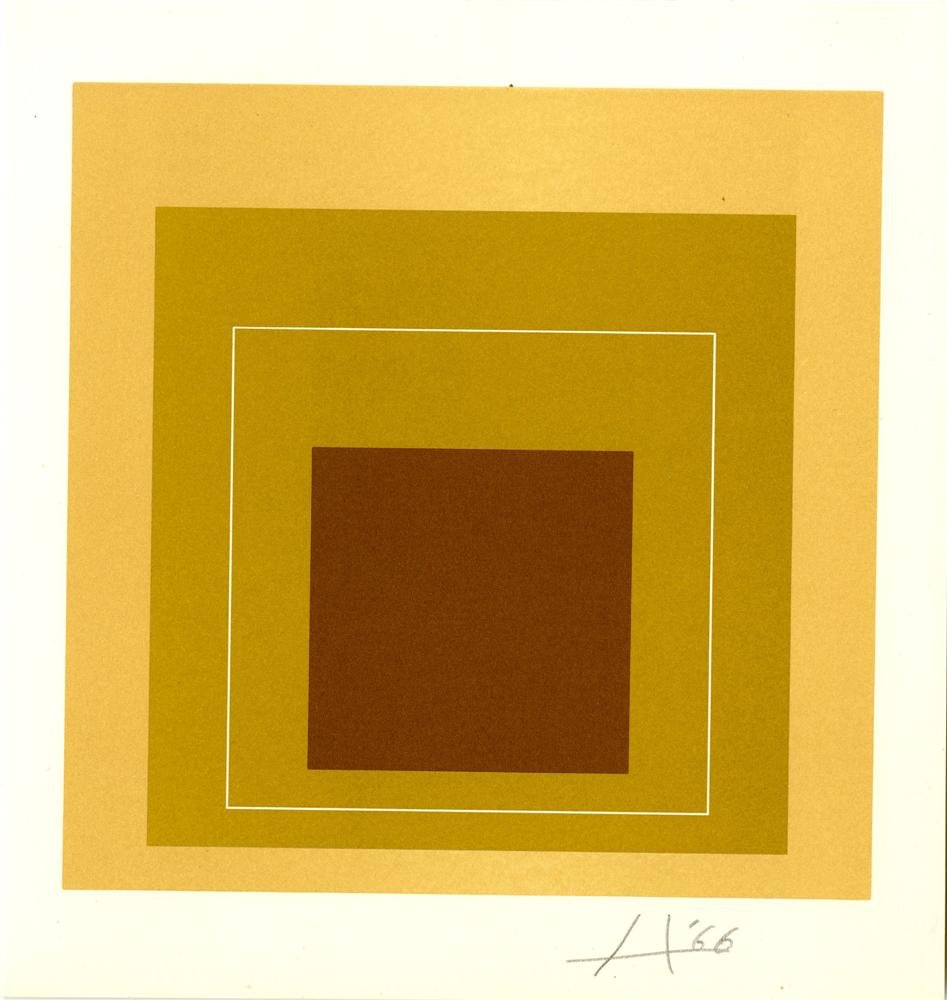 JOSEF ALBERS - Original color lithograph (1 of 1)
