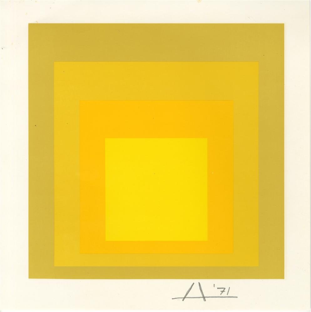 JOSEF ALBERS - Original color silkscreen (1 of 1)