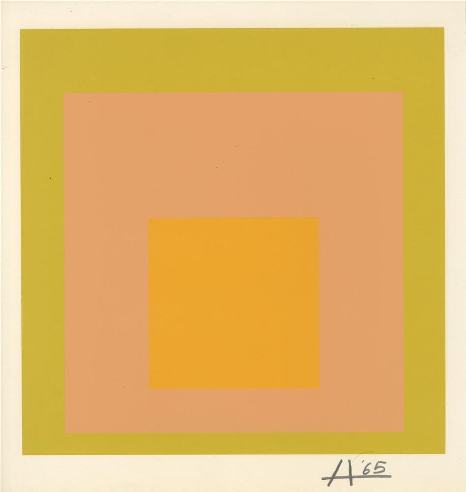 JOSEF ALBERS - Original color silkscreen (1 of 1)