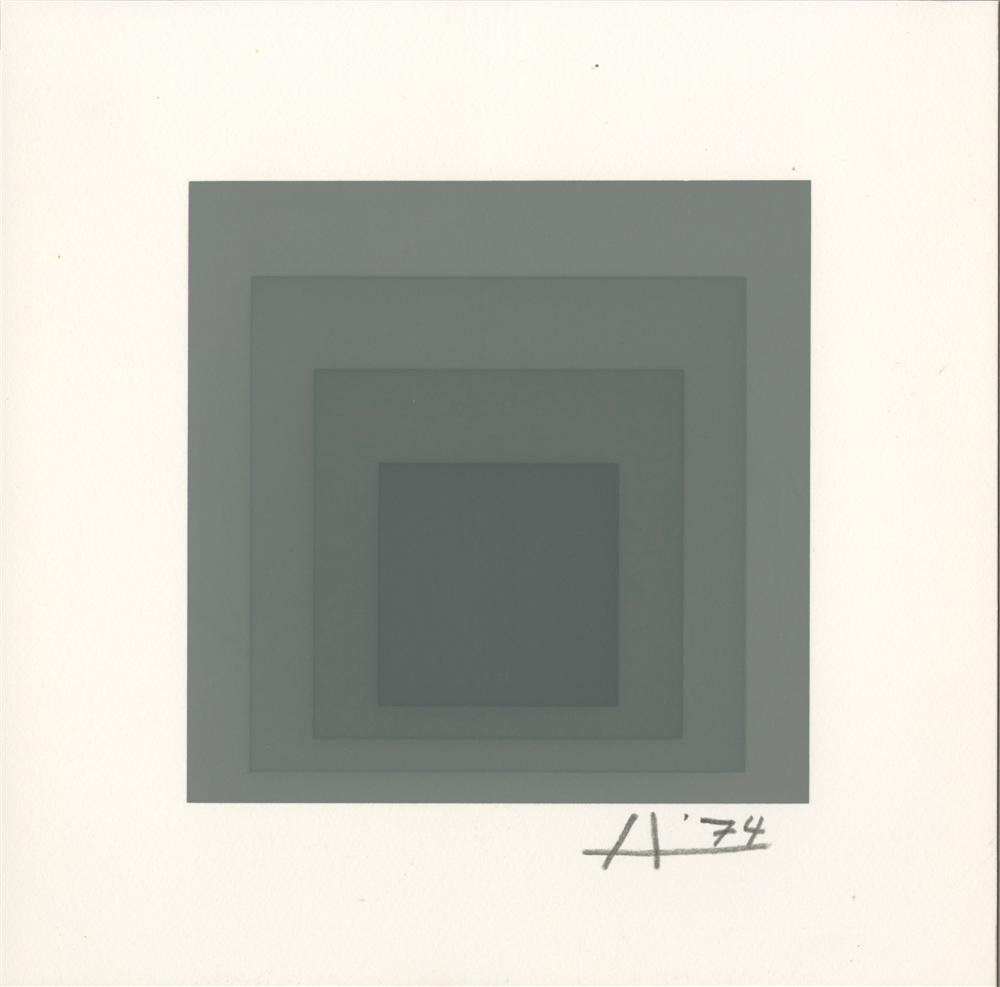 JOSEF ALBERS - Original color silkscreen (1 of 4)