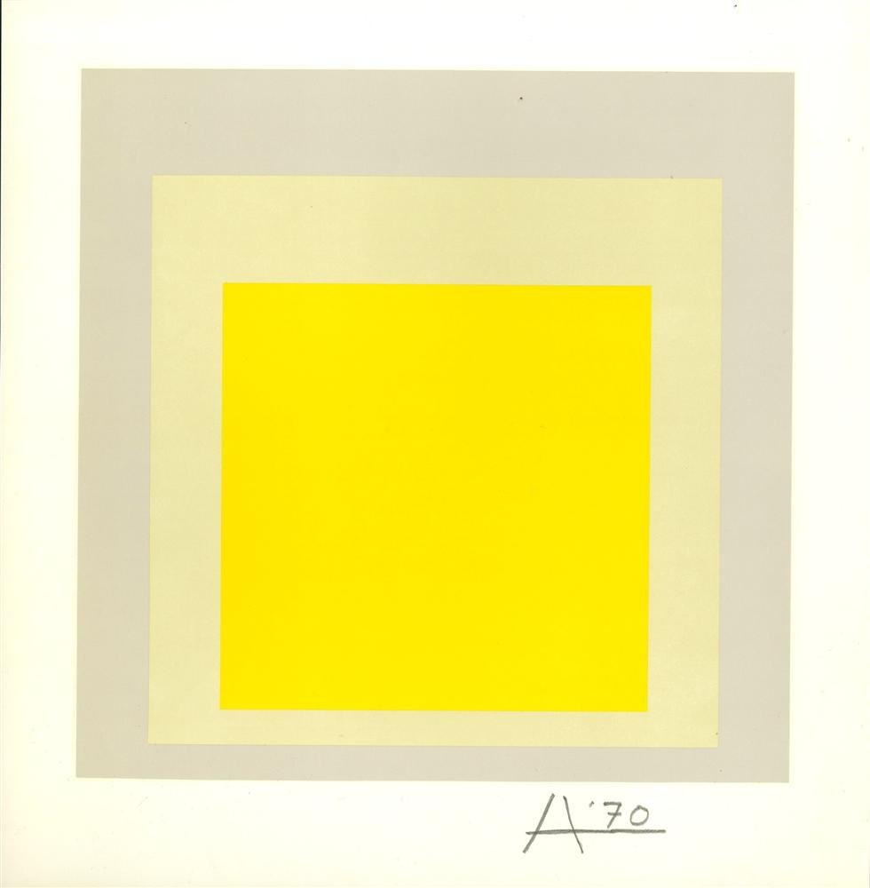 JOSEF ALBERS - Original color silkscreen (1 of 1)