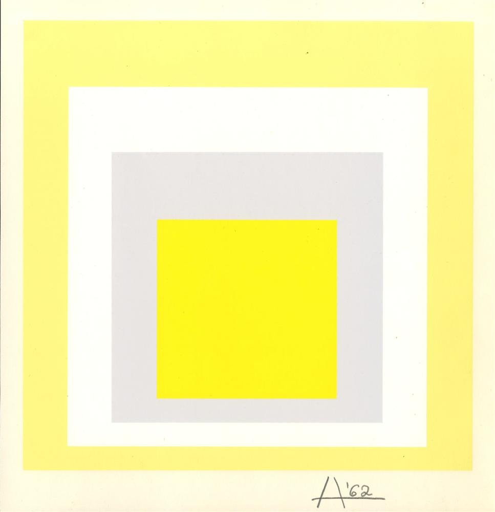 JOSEF ALBERS - Original color silkscreen (1 of 1)