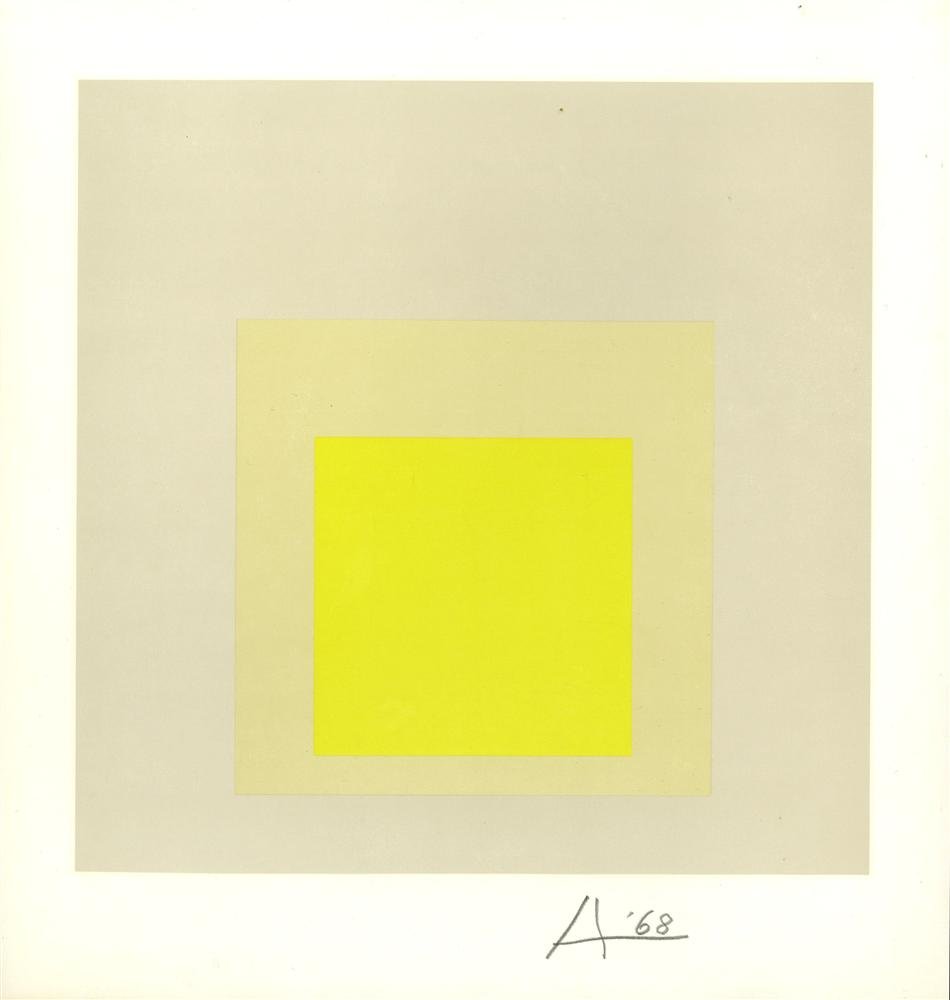 JOSEF ALBERS - Original color silkscreen (1 of 1)