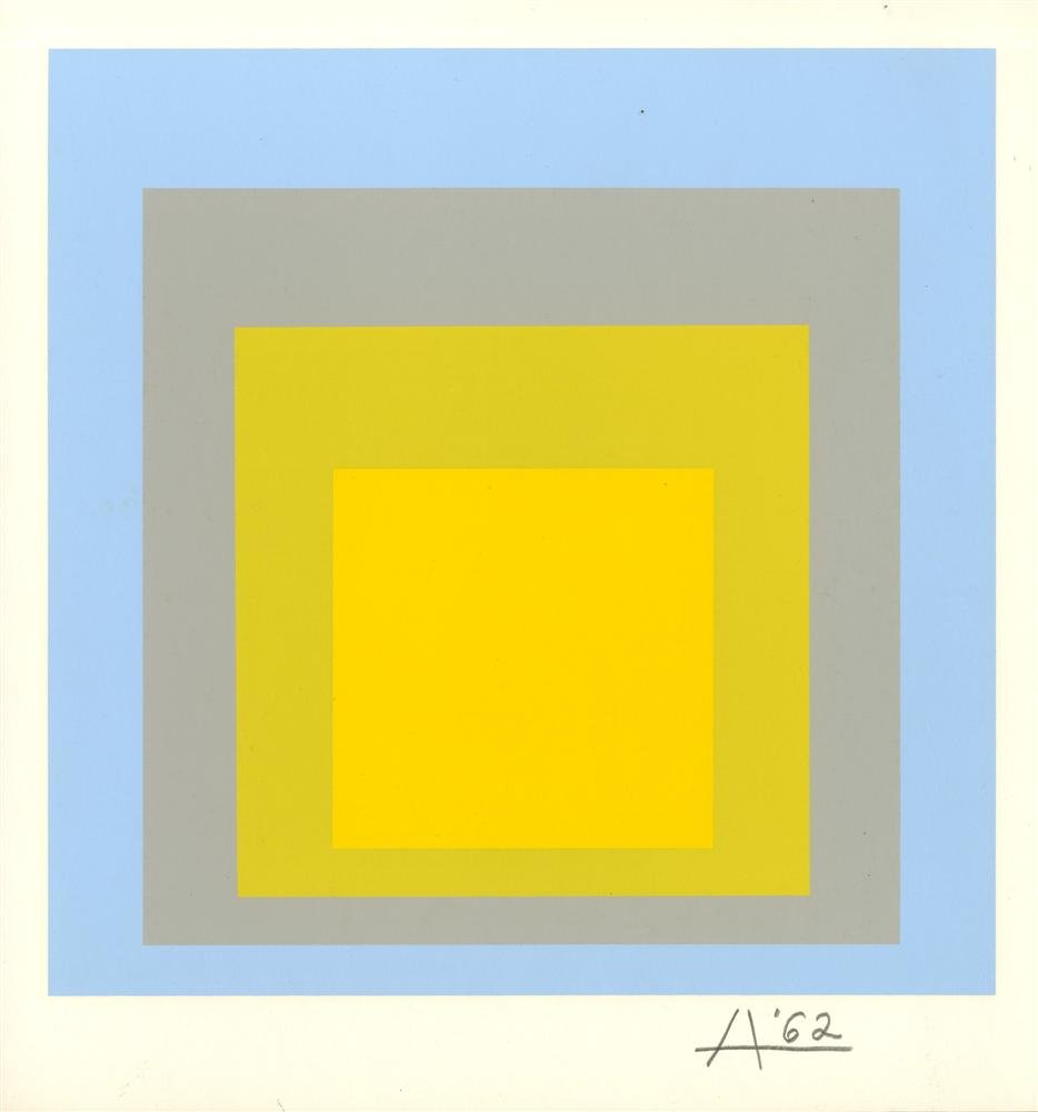 JOSEF ALBERS - Original color silkscreen (1 of 1)