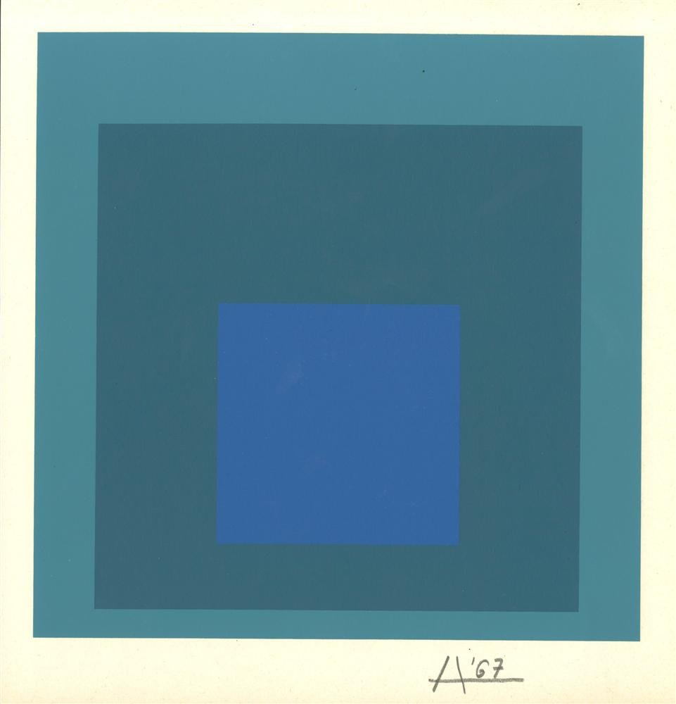 JOSEF ALBERS - Original color silkscreen (1 of 1)