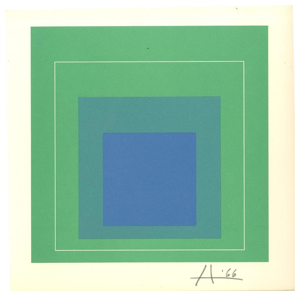 JOSEF ALBERS - Original color lithograph (1 of 1)