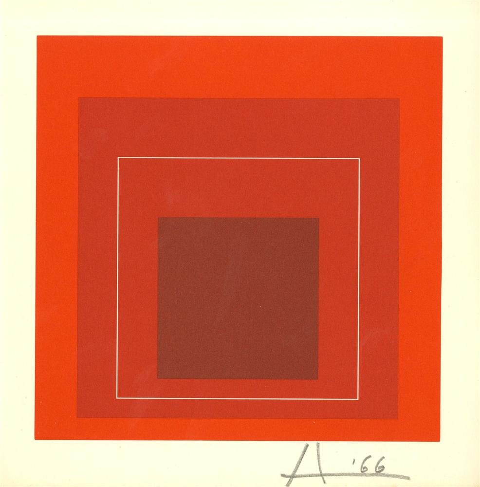 JOSEF ALBERS - Original color lithograph (1 of 1)
