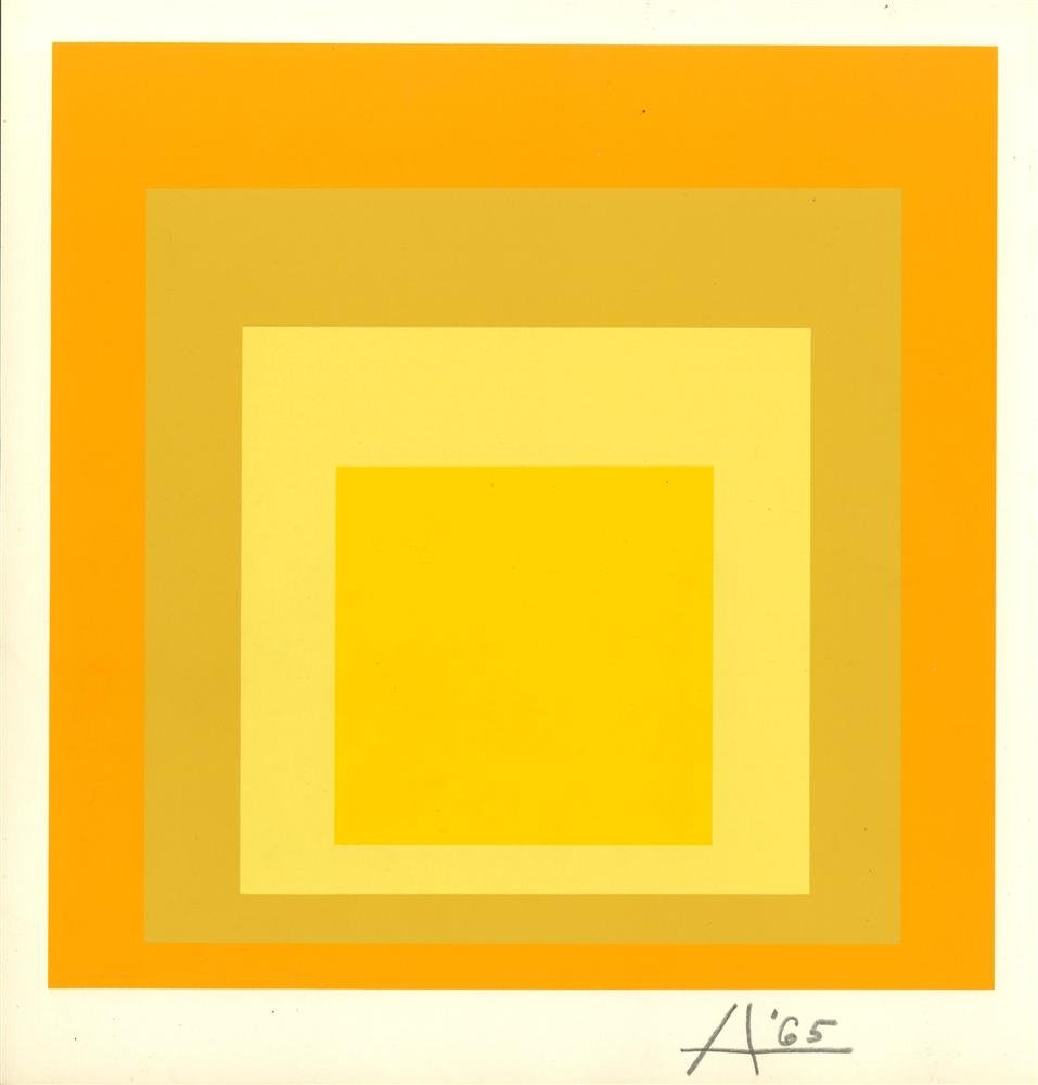 JOSEF ALBERS - Original color silkscreen (1 of 1)