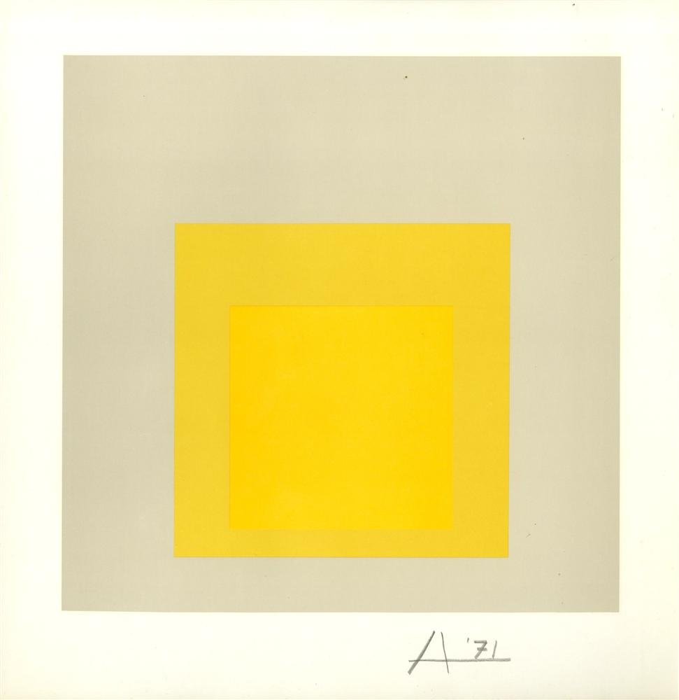 JOSEF ALBERS - Original color silkscreen (1 of 1)
