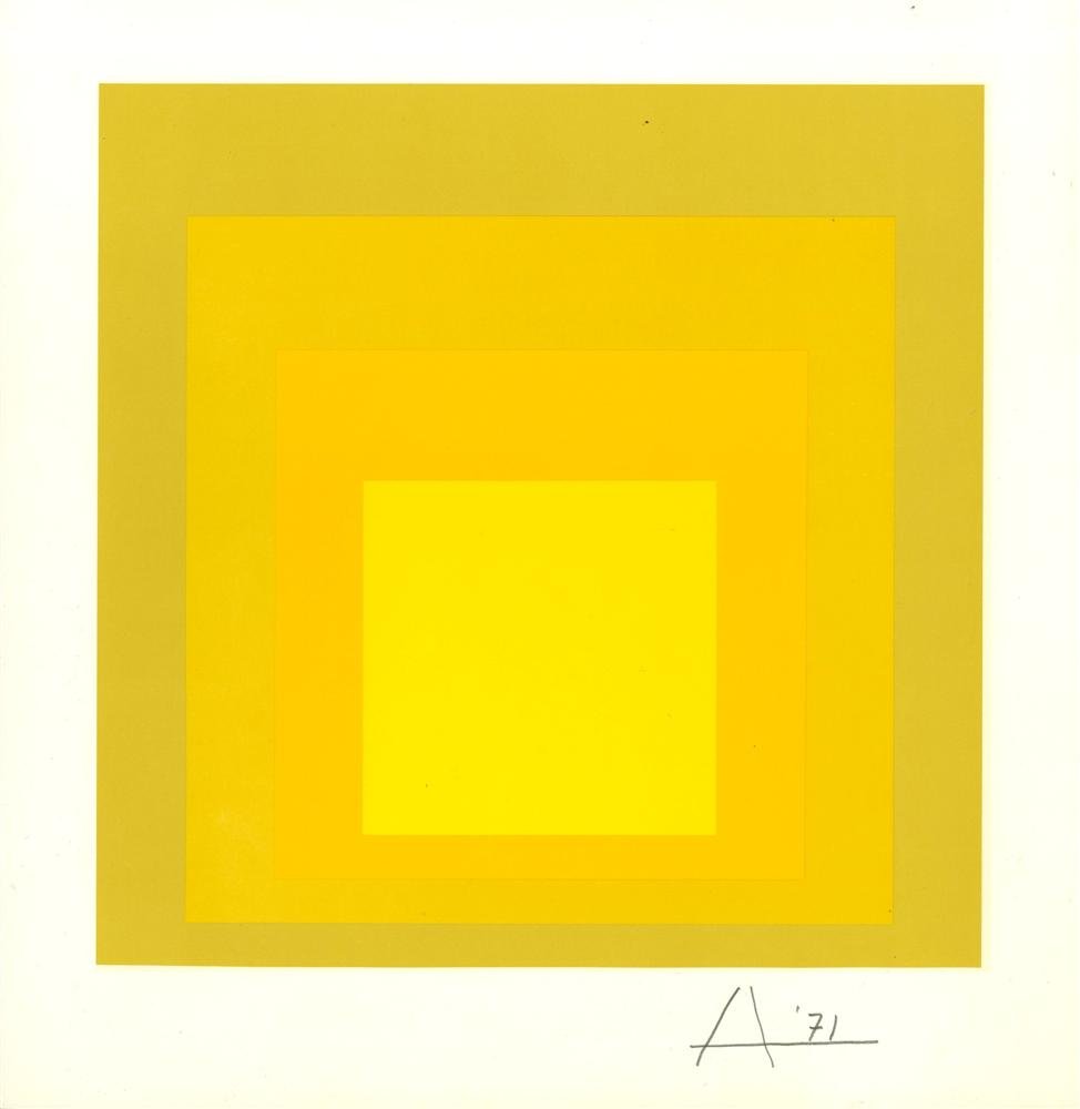 JOSEF ALBERS - Original color silkscreen (1 of 1)