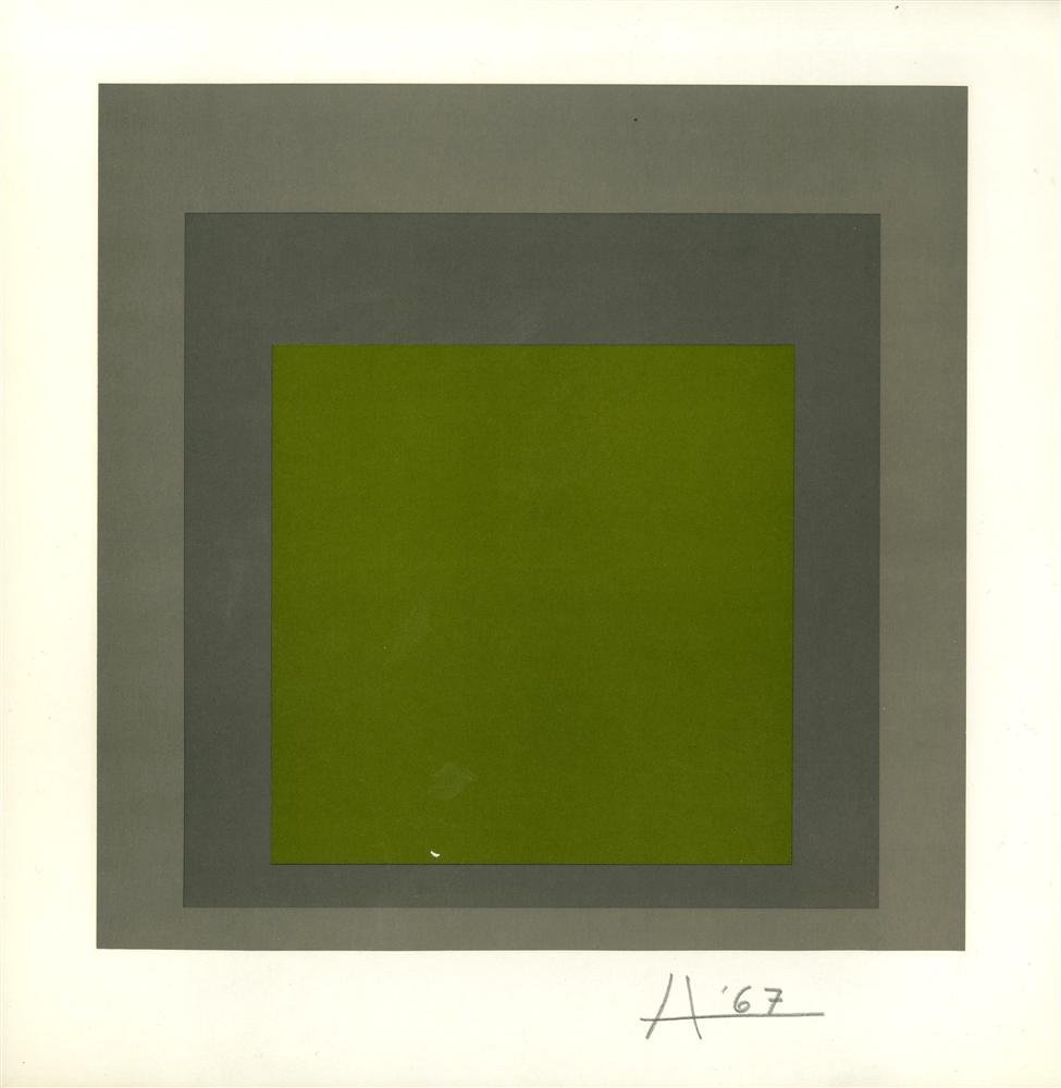JOSEF ALBERS - Original color silkscreen (1 of 1)