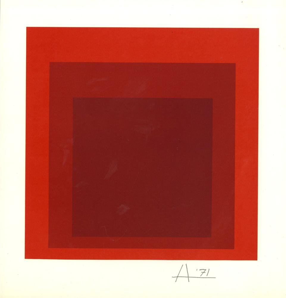JOSEF ALBERS - Original color silkscreen (1 of 1)