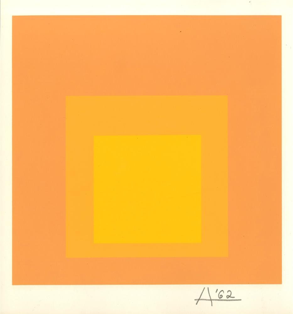 JOSEF ALBERS - Original color silkscreen (1 of 1)