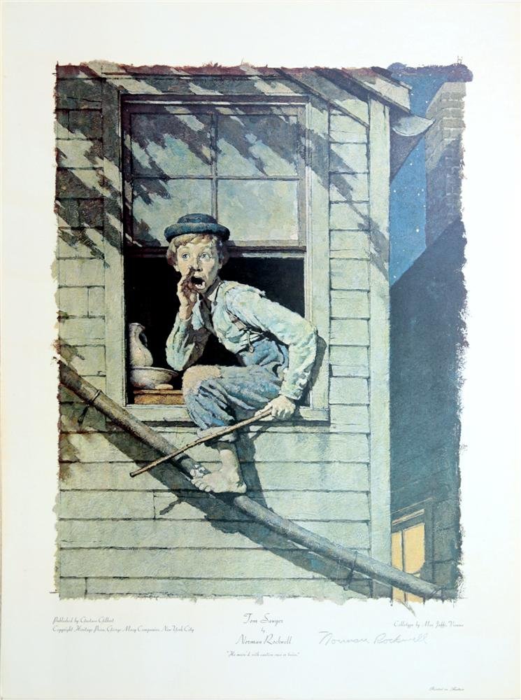 NORMAN ROCKWELL - Original color collotype (1 of 1)
