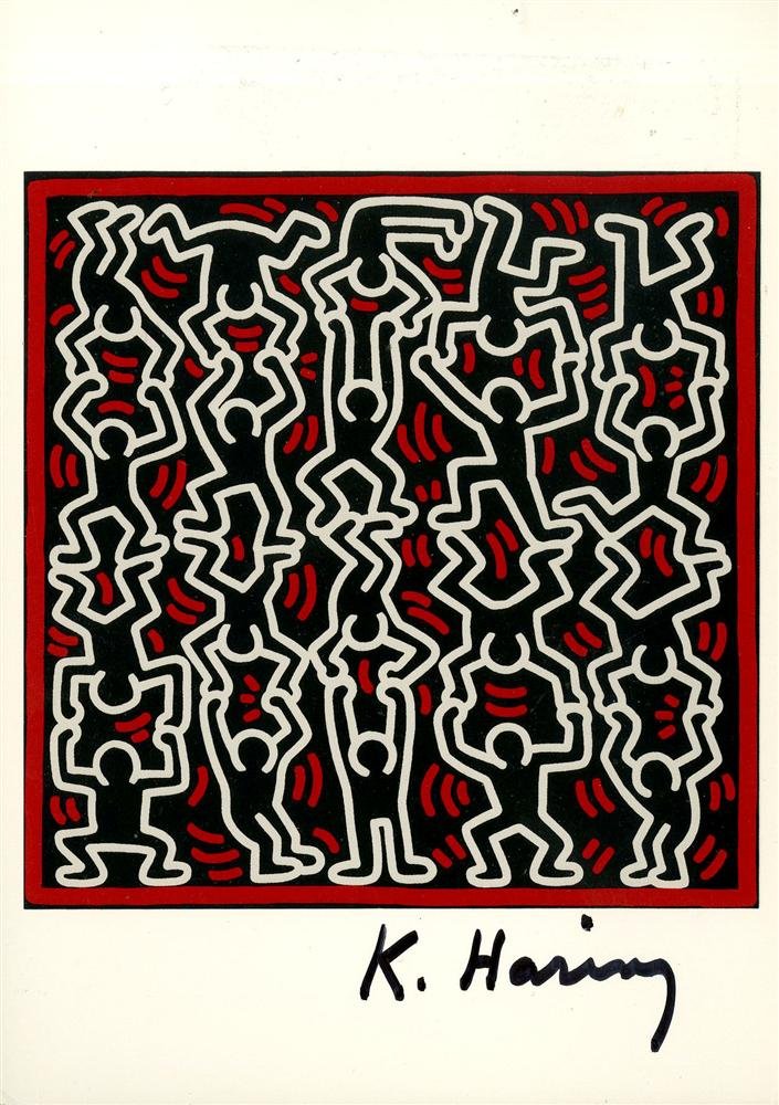 KEITH HARING - Color offset lithograph (1 of 2)