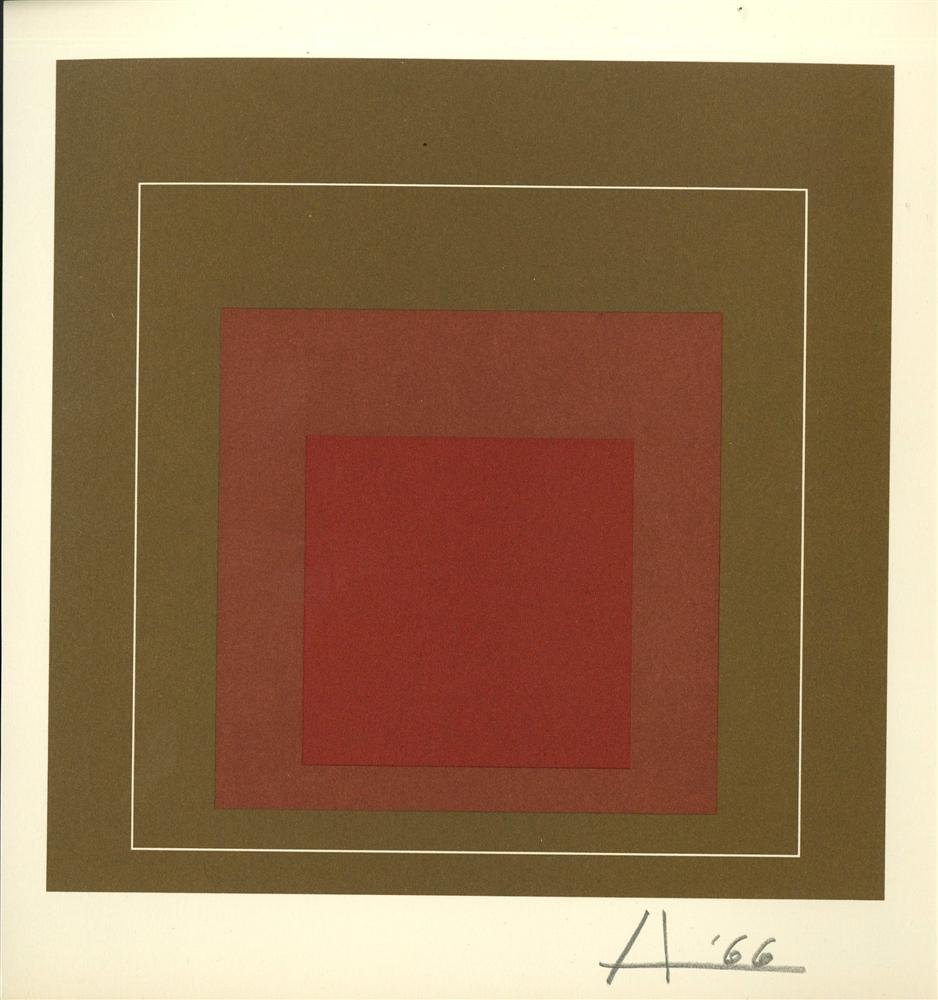 JOSEF ALBERS - Original color lithograph (1 of 1)