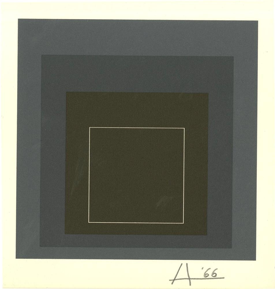 JOSEF ALBERS - Original color lithograph (1 of 1)