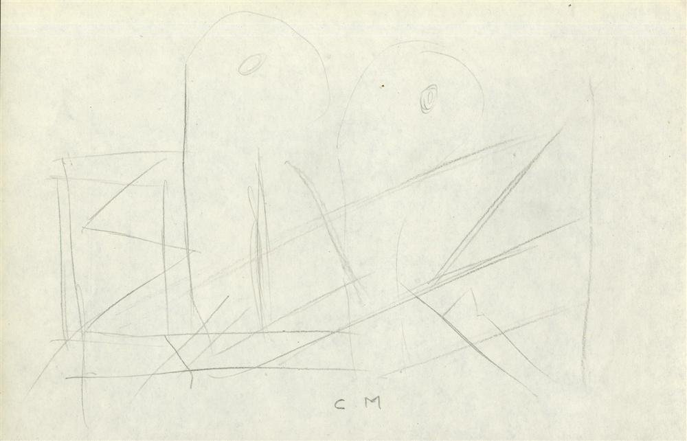 CARLOS MERIDA - Pencil drawing on paper (1 of 1)