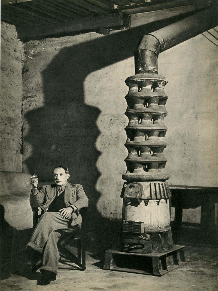 BRASSAI [gyula halasz] - Original vintage: Brassai [gyula halasz] (Hungarian/French, 1899-1984). "Pablo Picasso". Original vintage photogravure. c1948. Printed 1948. Stamped with the photographer's name, verso. Edition unknown, presumed small.